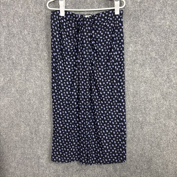 CAbi Dresses & Skirts - CAbi Skirt Womens Size M Blue Purple floral Island #5887 midi Casual Date Career